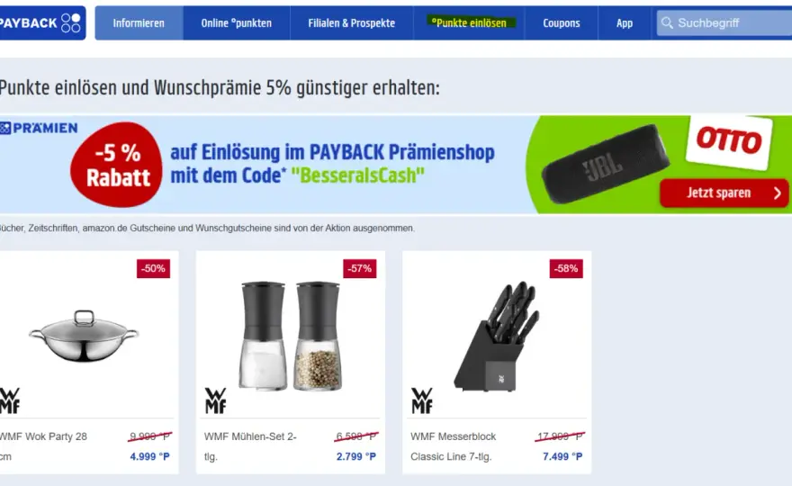 PAYBACK-Punkte auszahlen lassen - so geht's aufs Konto